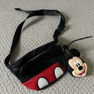 Disney Loungefly Mickey Mouse Belt Bag - hand sanitizer add on